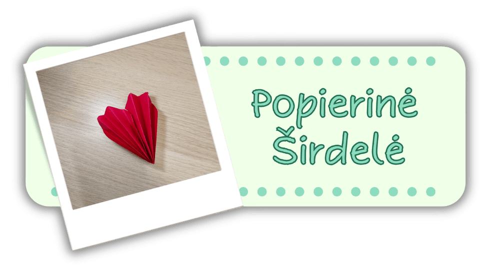 Popierinė širdelė